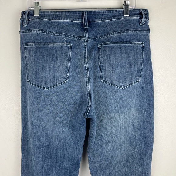 Soft Surroundings Bootcut Jeans High Waisted Petite Large Pockets Stretch - Picture 6 of 9